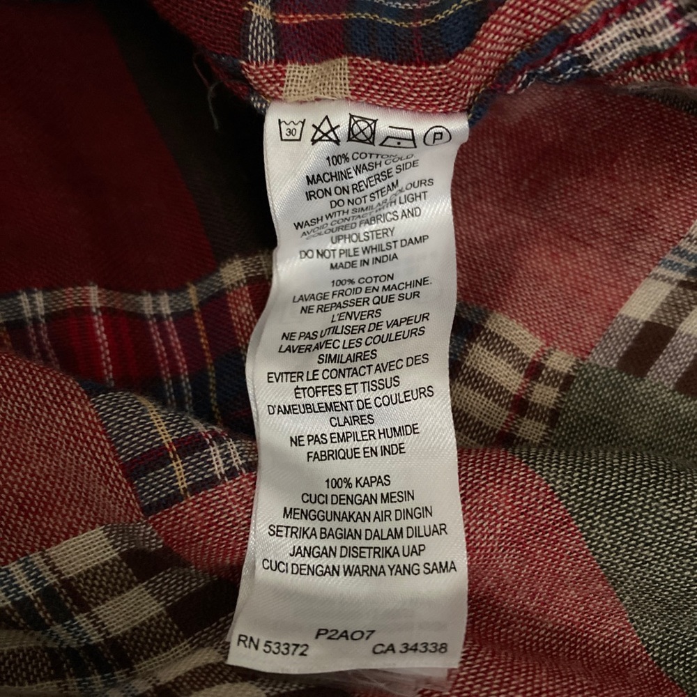 Ymc Multi-Color Long Sleeve 3/4 Button Up - image 8